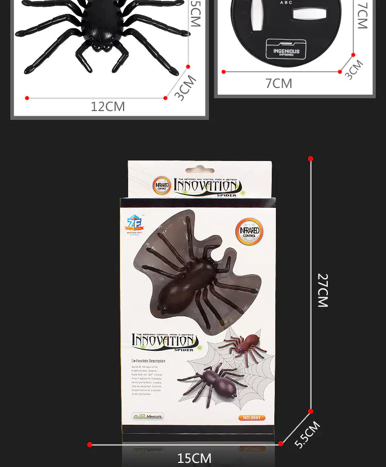 Realistic RC Spider Companion Toy