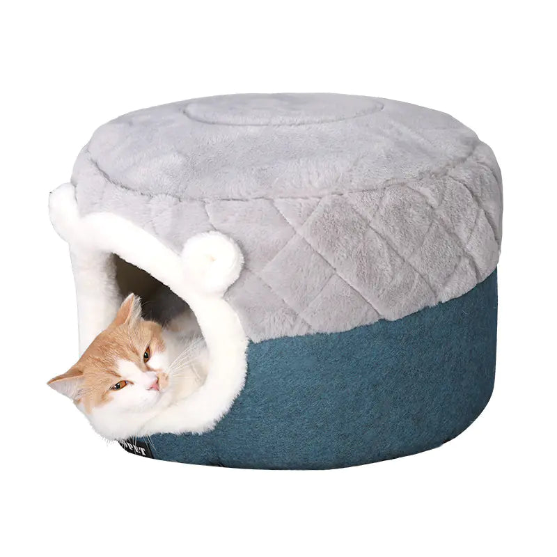 Dual-Season Cozy Cat Nest