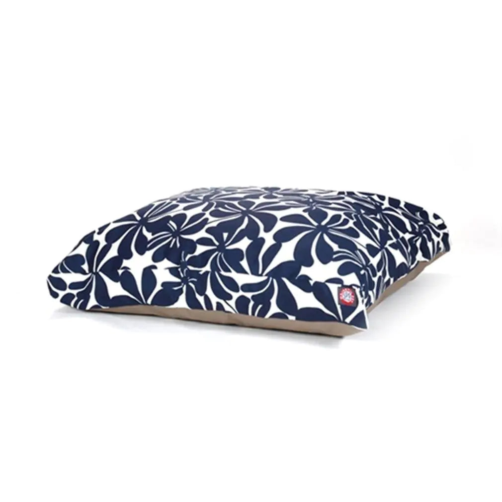 Navy Plantation Outdoor-Indoor Rectangle Dog Bed