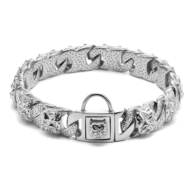 Titanium Steel Bulldog Head Collar