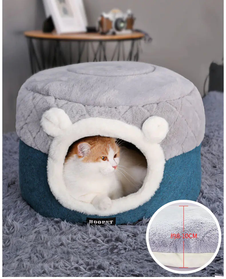 Dual-Season Cozy Cat Nest