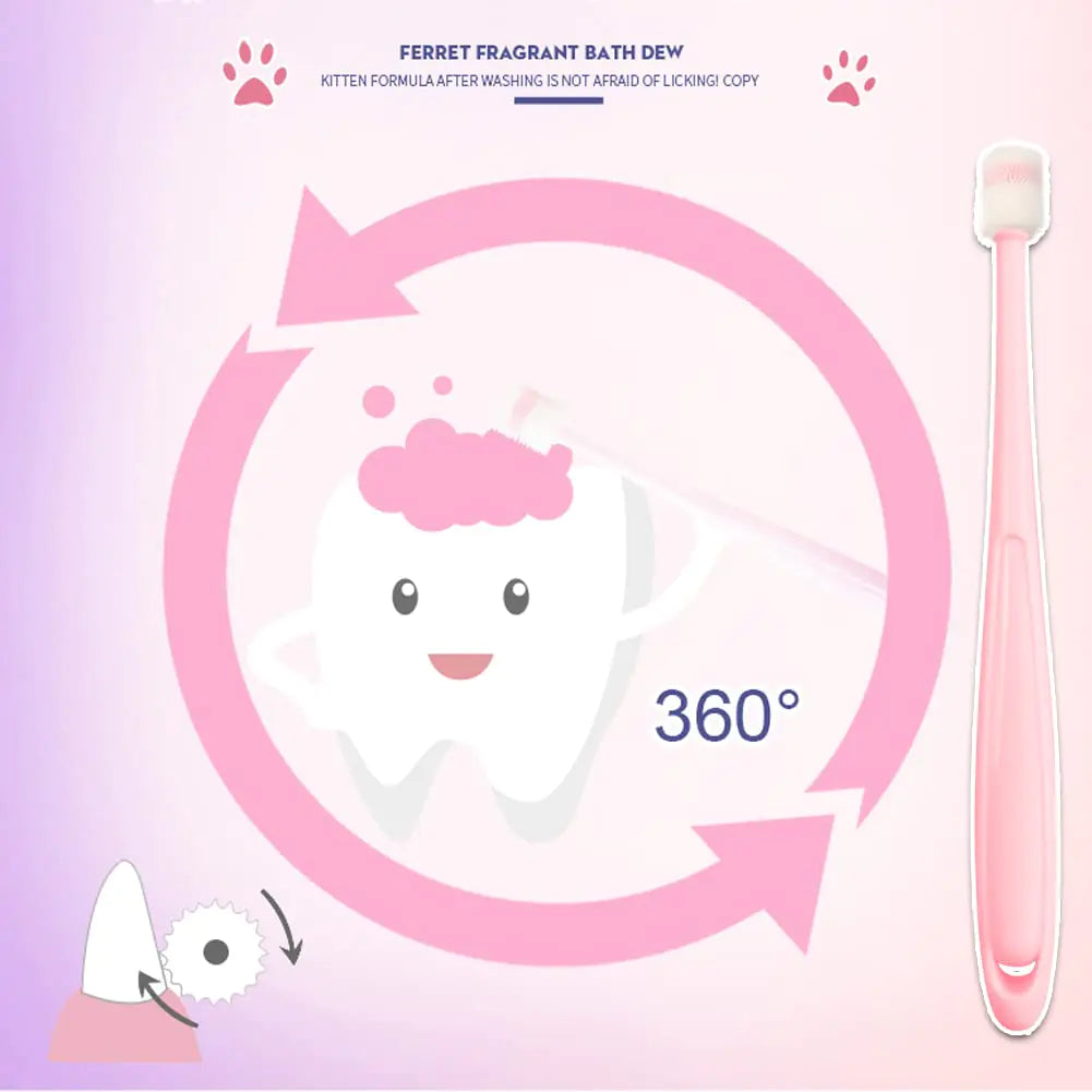 PetSmile 360 Soft Bristle Toothbrush 4pcs