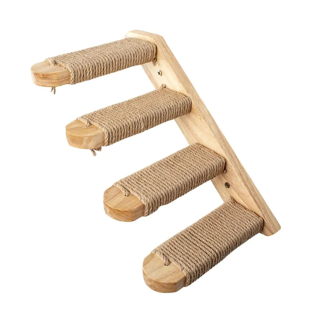 Eco-Friendly Wood Cat Adventure Ladder