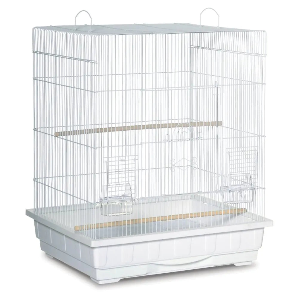 Prevue White Square Roof Bird Cage