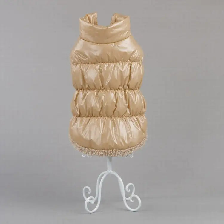 Chaleco de peluche cálido para cachorros de invierno y ropa para gatos