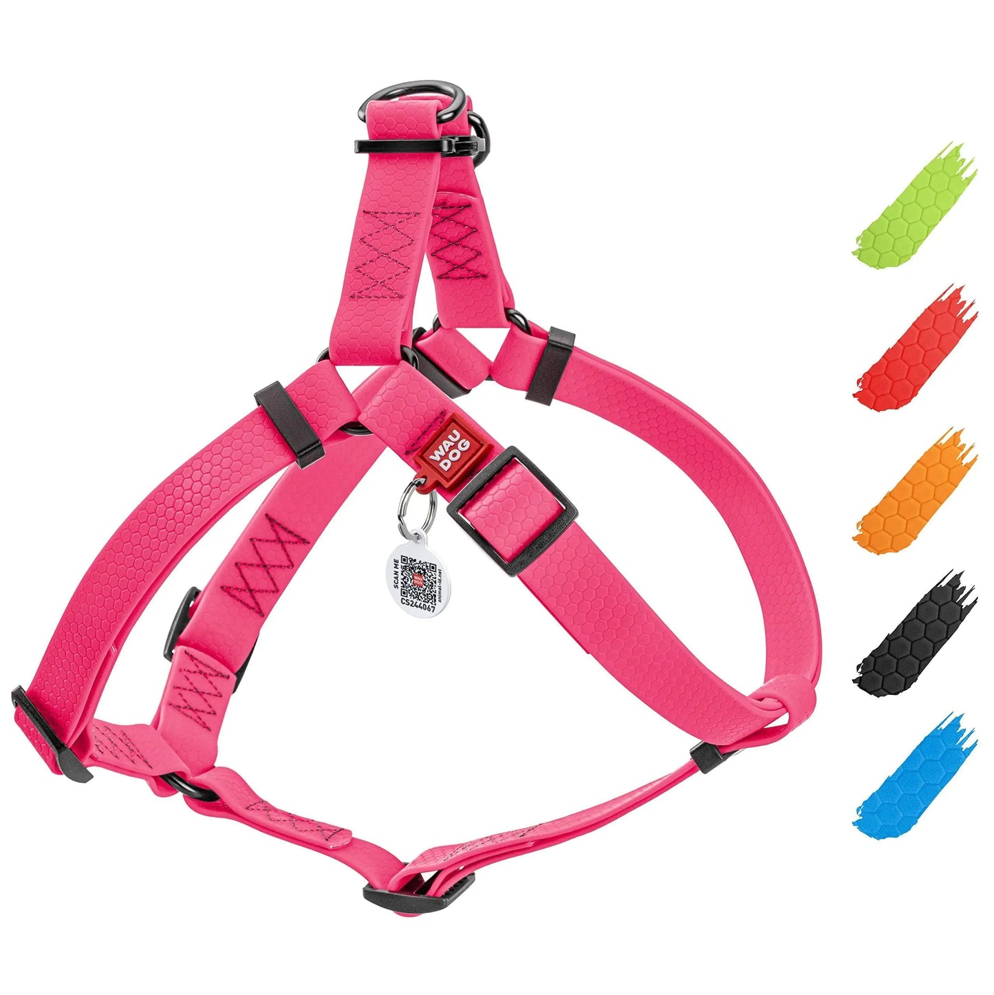 Small Dog Waterproof Harness 16-22 inch Pink