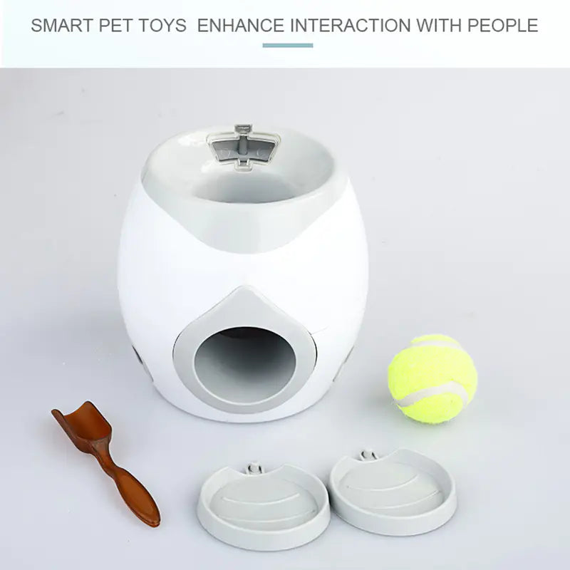 Treat-Dispensing Tennis Ball - Smart Pet Entertainer