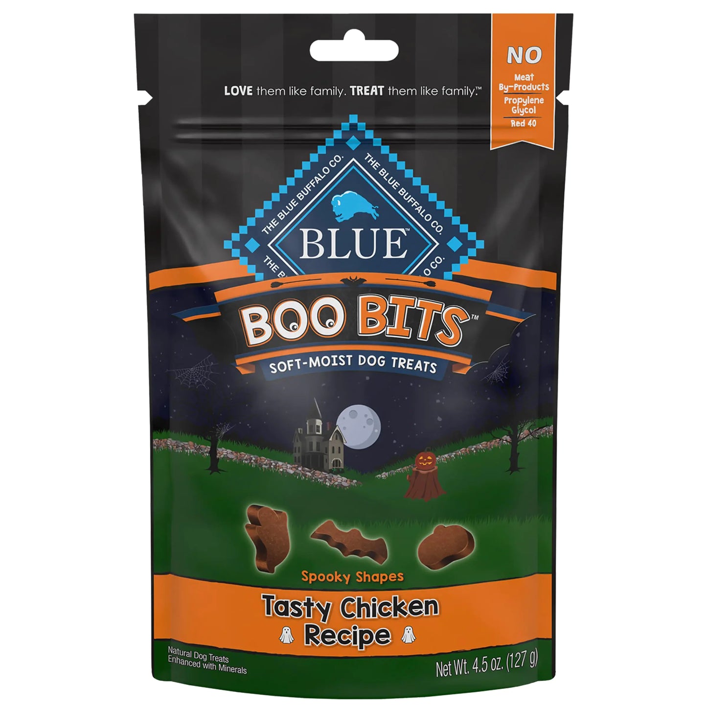 Bocados Boo Bites de pollo para perros de Blue Buffalo, 4.5 oz