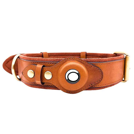 Premium Leather GPS Dog Collar
