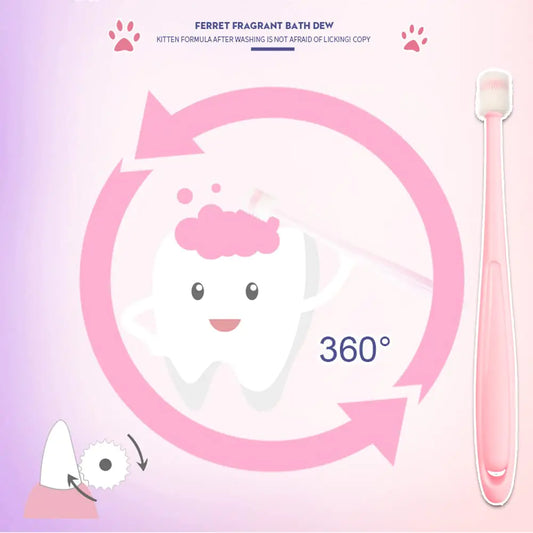 PetSmile 360 Soft Bristle Toothbrush 4pcs
