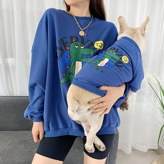 Ropa elegante a juego para mascotas y dueños