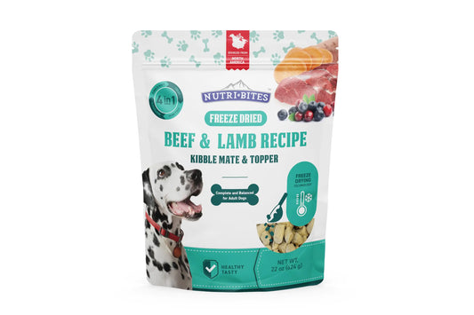 Nutri Feast Freeze-Dried Dog Food Topper Beef & Lamb Mix