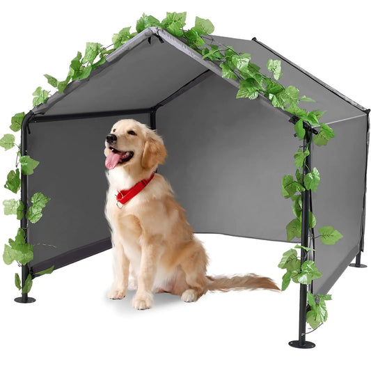 PetHaven All-Weather Kennel for Small Dogs - Outdoor Sun and Rain Protection