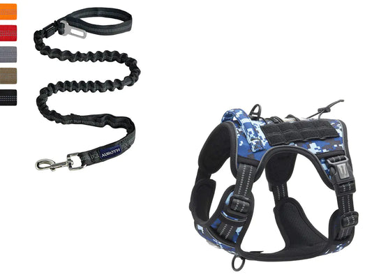 Reflective Tactical Pet Leash for Outdoor Training
