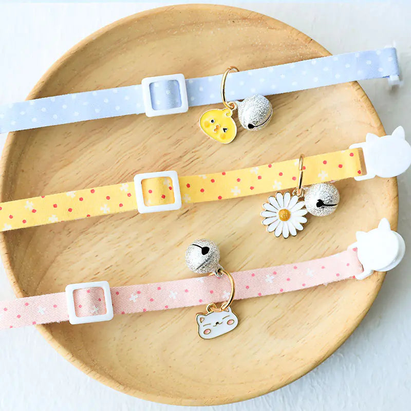Charming Pet Collar with Silver Bell