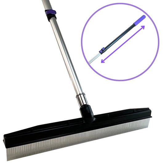 PetLift Carpet Rake with Adjustable Telescopic Handle