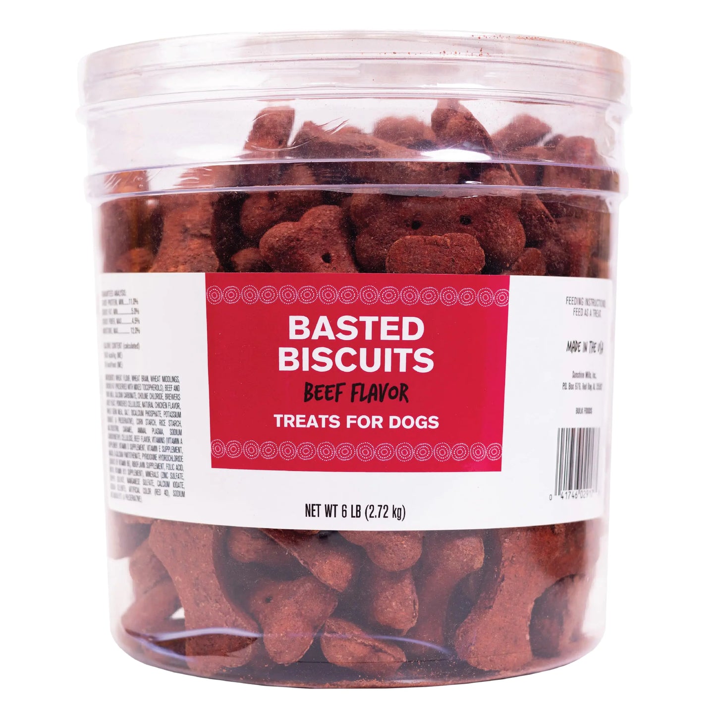 Brioscaí Madra Bácáilte Mairteola Bliss 6lb