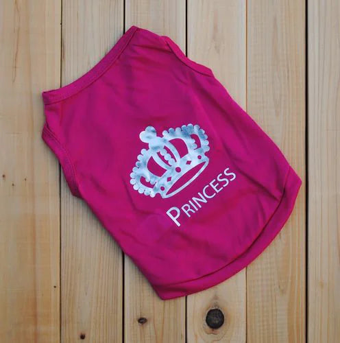 Small Dog Summer Crown Vest