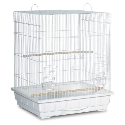 Prevue White Square Roof Bird Cage
